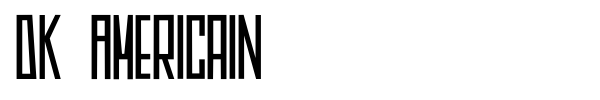 DK Americain font preview